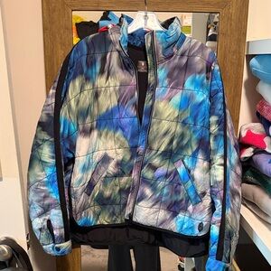 Free People Movement Pippa packable quilted tie dye parka sz M
